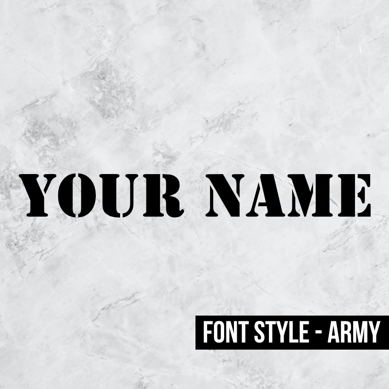Army Font Style