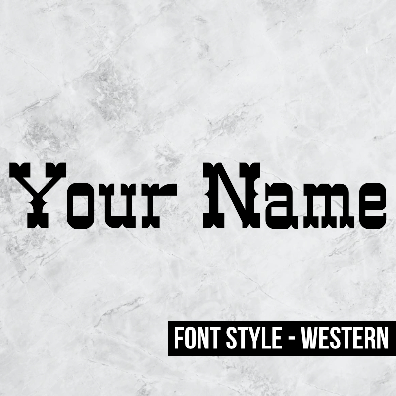Western Font Style