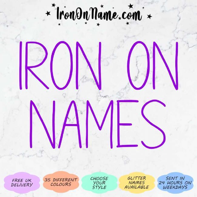 Iron on Names